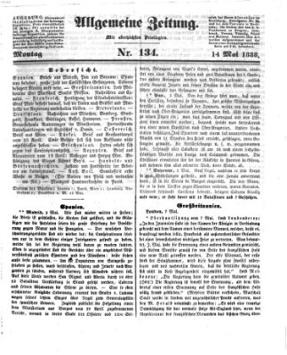 Allgemeine Zeitung Montag 14. Mai 1838