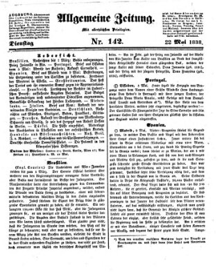 Allgemeine Zeitung Dienstag 22. Mai 1838