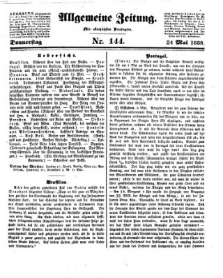 Allgemeine Zeitung Donnerstag 24. Mai 1838