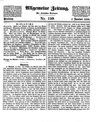 Allgemeine Zeitung Freitag 8. Juni 1838