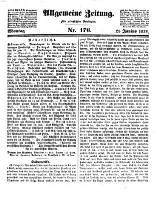 Allgemeine Zeitung Montag 25. Juni 1838