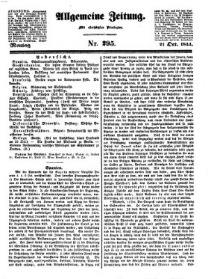 Allgemeine Zeitung Montag 21. Oktober 1844