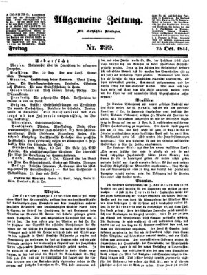 Allgemeine Zeitung Freitag 25. Oktober 1844