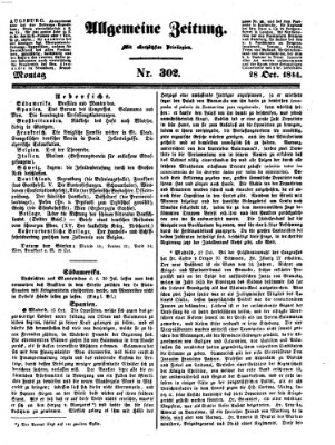 Allgemeine Zeitung Montag 28. Oktober 1844