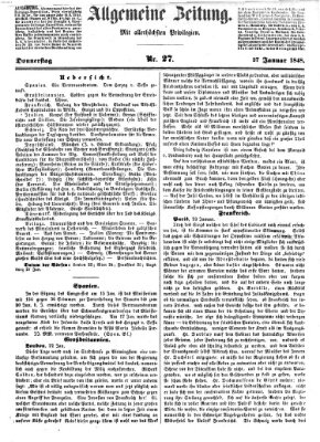 Allgemeine Zeitung Donnerstag 27. Januar 1848