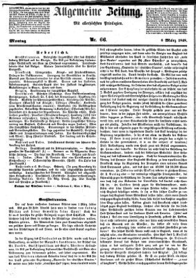 Allgemeine Zeitung Montag 6. März 1848