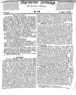Allgemeine Zeitung Dienstag 21. März 1848