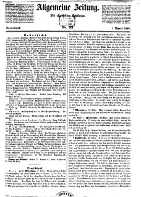 Allgemeine Zeitung Samstag 1. April 1848