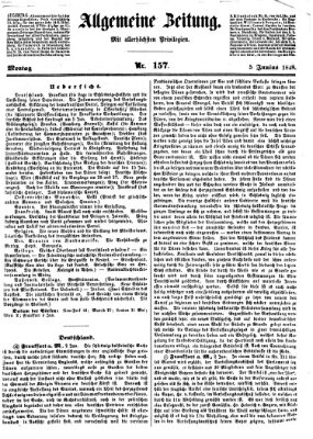 Allgemeine Zeitung Montag 5. Juni 1848