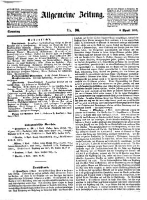 Allgemeine Zeitung Sonntag 6. April 1851