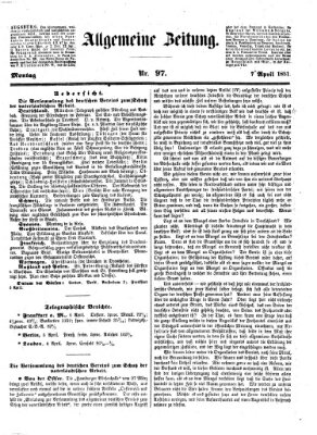 Allgemeine Zeitung Montag 7. April 1851