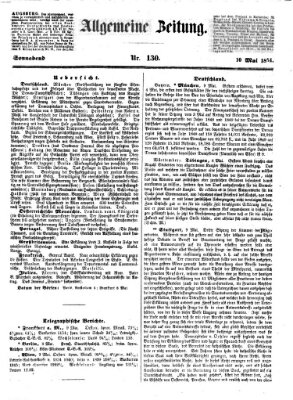 Allgemeine Zeitung Samstag 10. Mai 1851