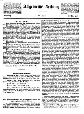 Allgemeine Zeitung Sonntag 11. Mai 1851