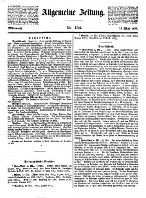 Allgemeine Zeitung Mittwoch 14. Mai 1851