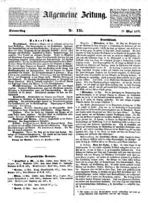 Allgemeine Zeitung Donnerstag 15. Mai 1851