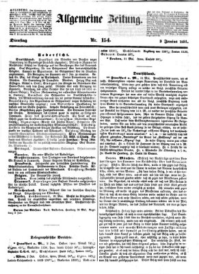 Allgemeine Zeitung Dienstag 3. Juni 1851