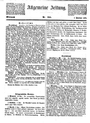 Allgemeine Zeitung Mittwoch 4. Juni 1851