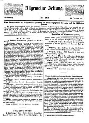 Allgemeine Zeitung Mittwoch 11. Juni 1851