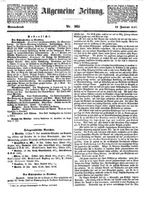 Allgemeine Zeitung Samstag 14. Juni 1851