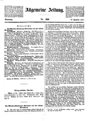 Allgemeine Zeitung Sonntag 15. Juni 1851