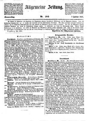 Allgemeine Zeitung Donnerstag 3. Juli 1851