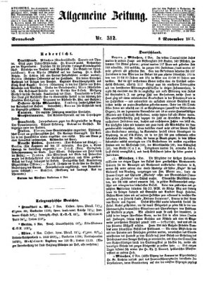 Allgemeine Zeitung Samstag 8. November 1851