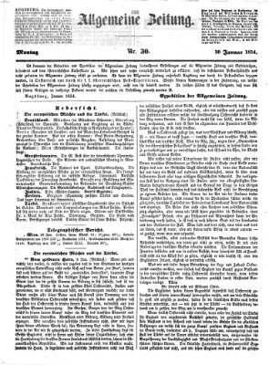 Allgemeine Zeitung Montag 30. Januar 1854