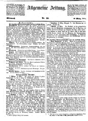 Allgemeine Zeitung Mittwoch 29. März 1854