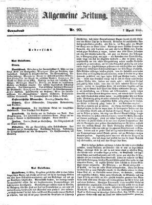 Allgemeine Zeitung Samstag 7. April 1855