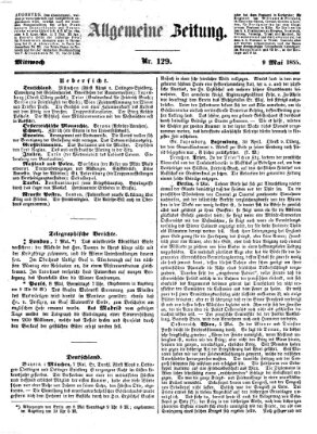 Allgemeine Zeitung Mittwoch 9. Mai 1855