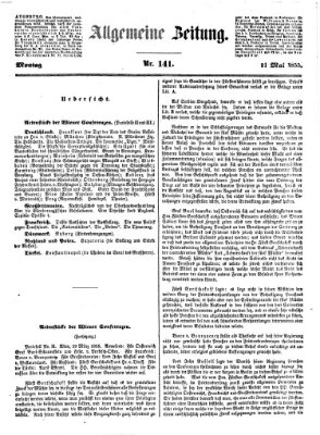 Allgemeine Zeitung Montag 21. Mai 1855