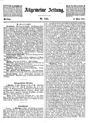 Allgemeine Zeitung Freitag 25. Mai 1855