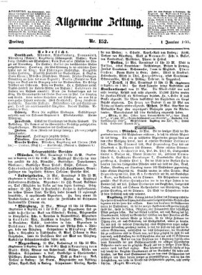 Allgemeine Zeitung Freitag 1. Juni 1855