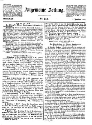 Allgemeine Zeitung Samstag 2. Juni 1855