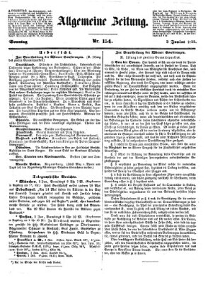 Allgemeine Zeitung Sonntag 3. Juni 1855