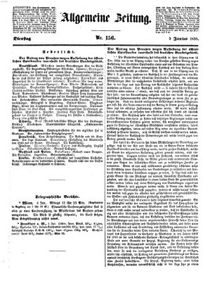 Allgemeine Zeitung Dienstag 5. Juni 1855