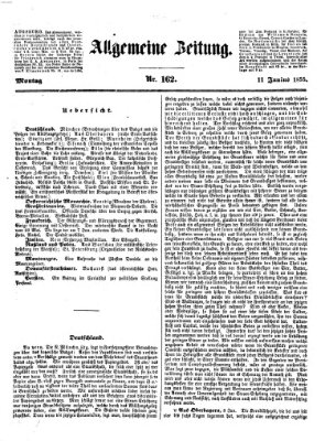 Allgemeine Zeitung Montag 11. Juni 1855