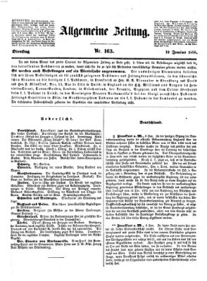 Allgemeine Zeitung Dienstag 12. Juni 1855