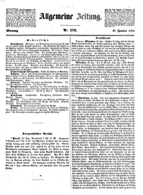 Allgemeine Zeitung Montag 25. Juni 1855