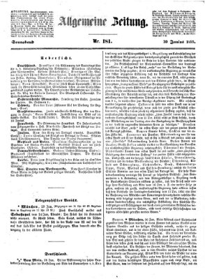 Allgemeine Zeitung Samstag 30. Juni 1855