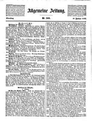 Allgemeine Zeitung Dienstag 28. Juli 1857