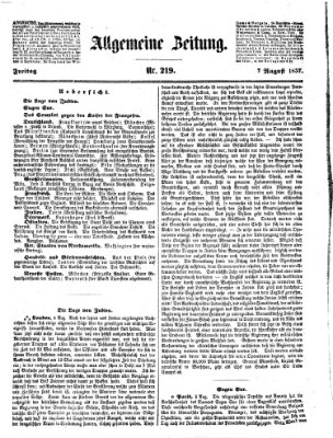 Allgemeine Zeitung Freitag 7. August 1857