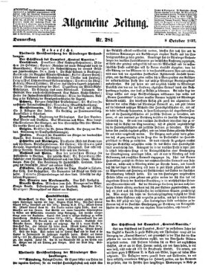 Allgemeine Zeitung Donnerstag 8. Oktober 1857