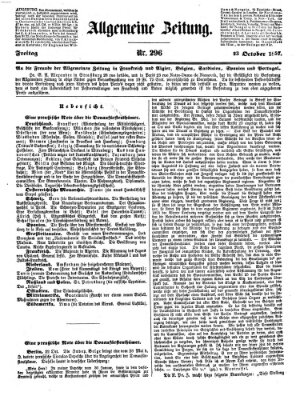 Allgemeine Zeitung Freitag 23. Oktober 1857