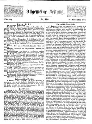 Allgemeine Zeitung Dienstag 24. November 1857