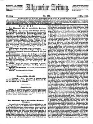 Allgemeine Zeitung Freitag 4. Mai 1860