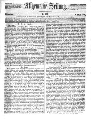 Allgemeine Zeitung Sonntag 6. Mai 1860