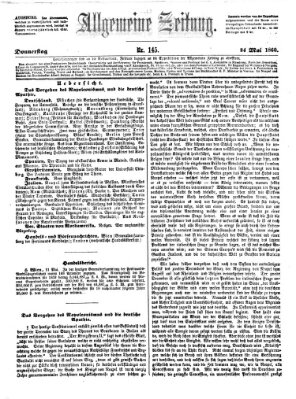 Allgemeine Zeitung Donnerstag 24. Mai 1860