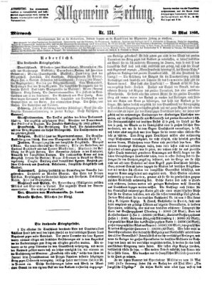 Allgemeine Zeitung Mittwoch 30. Mai 1860