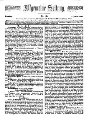 Allgemeine Zeitung Dienstag 3. Juli 1860